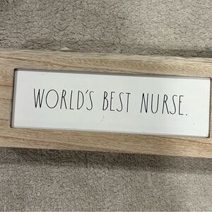 🆕 World’s best nurse wood sign